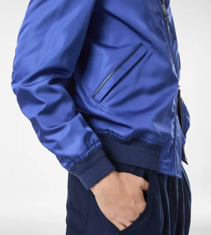TECHNICAL SILK POPLIN LIGHTWEIGHT BOMBER online